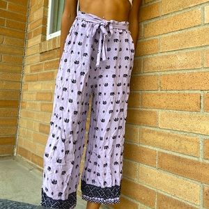 cropped light weight flowy pants